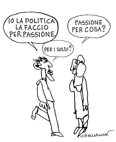 Vignetta - Paolo Della Bella - Passione e politica